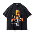 Big Face t Shirts Vintage Washed Hip Hop Rapper T-Shirt