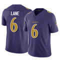 Kiarac B.Ravens #6 Ja'Kobi Lane Purple Vapor F.U.S.E. Limited Stitched American Football Jerseys Size