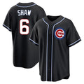 kiarac C.Cubs #6 Matt Shaw Player Black Fashion Out Game Stitched Jerseys