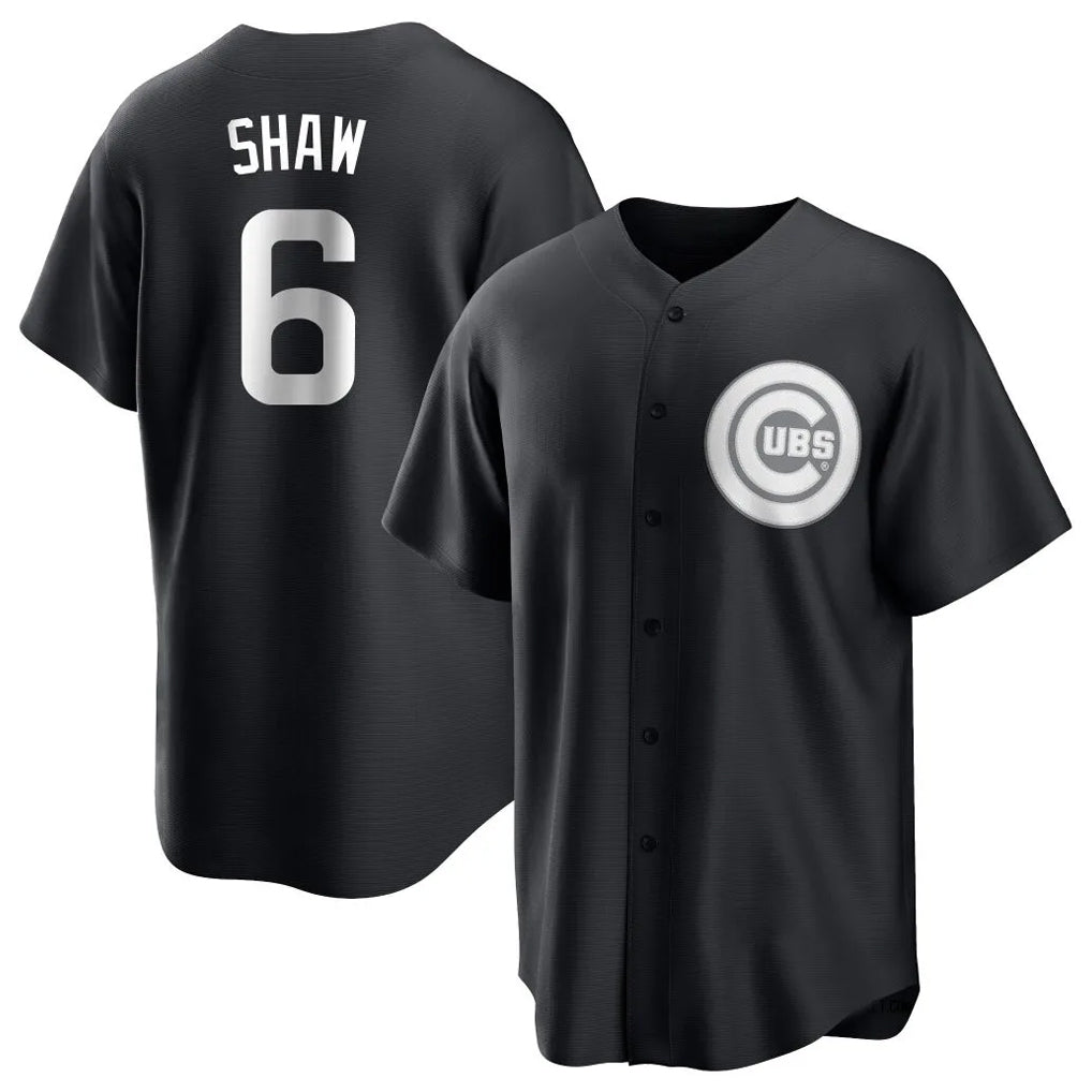 kiarac C.Cubs #6 Matt Shaw Player Black Game Stitched Jerseys