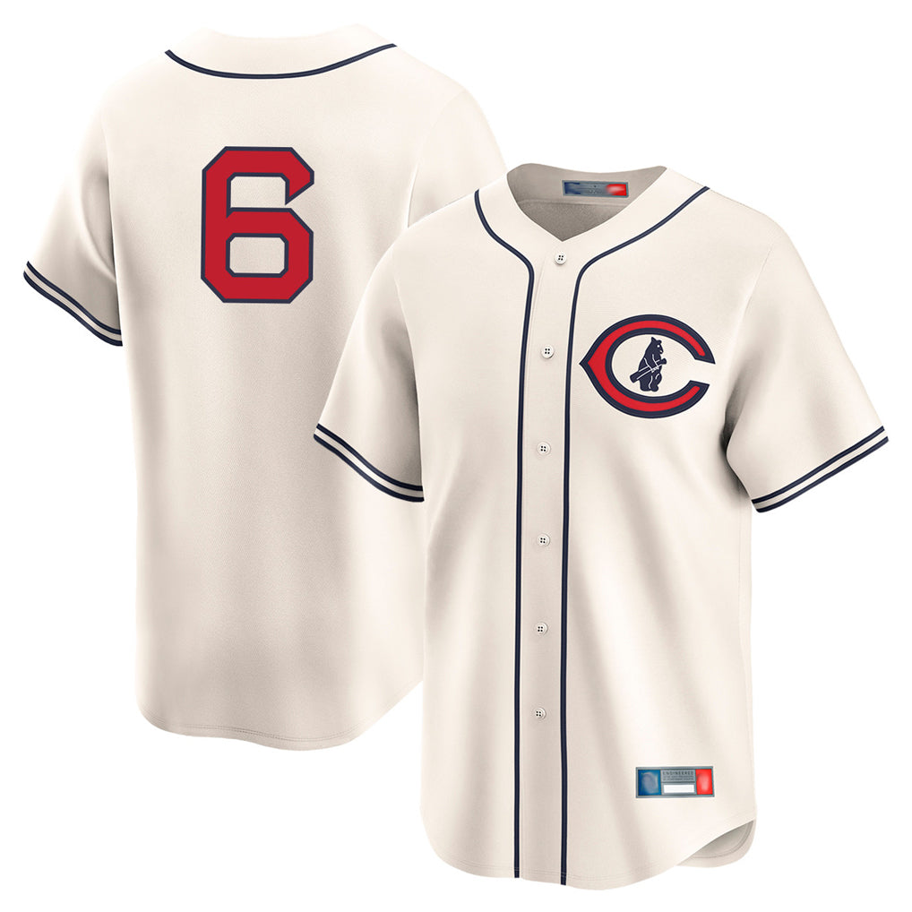 kiarac C.Cubs #6 Matt Shaw Player Cream Field of Dreams Limited Home Game Stitched Jerseys