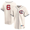 kiarac C.Cubs #6 Matt Shaw Player Cream Field of Dreams Limited Home Game Stitched Jerseys
