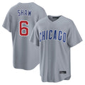kiarac C.Cubs #6 Matt Shaw Player Gray Home Game Stitched Jerseys