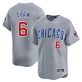 kiarac C.Cubs #6 Matt Shaw Player Gray Road Limited Home Stitched Jerseys