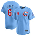 kiarac C.Cubs #6 Matt Shaw Player Light Blue Limited Home Stitched Jerseys