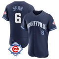 kiarac C.Cubs #6 Matt Shaw Player Navy City Connect 150th Anniversary Limited Elite Home Stitched Jerseys