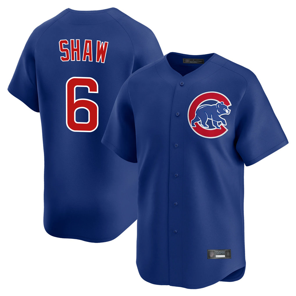 kiarac C.Cubs #6 Matt Shaw Player Royal Limited Home Stitched Jerseys