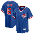 kiarac C.Cubs #6 Matt Shaw Player Royal T-shirt Cooperstown Collection Limited Stitched Jerseys
