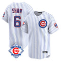 kiarac C.Cubs #6 Matt Shaw Player White 150th Anniversary Limited Home Game Stitched Jerseys