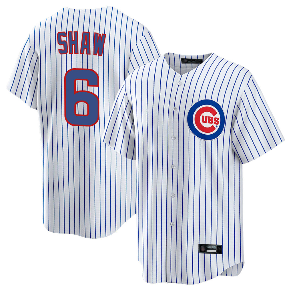 kiarac C.Cubs #6 Matt Shaw Player White Game Home Stitched Jerseys