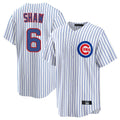 kiarac C.Cubs #6 Matt Shaw Player White Game Home Stitched Jerseys