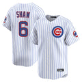 kiarac C.Cubs #6 Matt Shaw Player White Limited Home Game Stitched Jerseys
