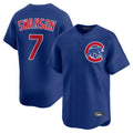 kiarac C.Cubs #7 Dansby Swanson Player Royal Limited Home Stitched Jerseys