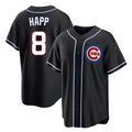 kiarac C.Cubs #8 Ian Happ Player Black Fashion Out Game Stitched Jerseys