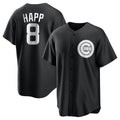 kiarac C.Cubs #8 Ian Happ Player Black Game Stitched Jerseys