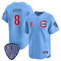 kiarac C.Cubs #8 Ian Happ Player Blue Vapor Premier Limited Home Stitched Jerseys