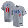 kiarac C.Cubs #8 Ian Happ Player Gray Road Limited Home Stitched Jerseys