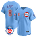kiarac C.Cubs #8 Ian Happ Player Light Blue 150th Anniversary Limited Home Stitched Jerseys