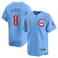 kiarac C.Cubs #8 Ian Happ Player Light Blue Limited Home Stitched Jerseys