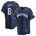 kiarac C.Cubs #8 Ian Happ Player Navy City Connect Home Game Stitched Jerseys
