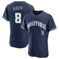 kiarac C.Cubs #8 Ian Happ Player Navy City Connect Limited Elite Home Stitched Jerseys