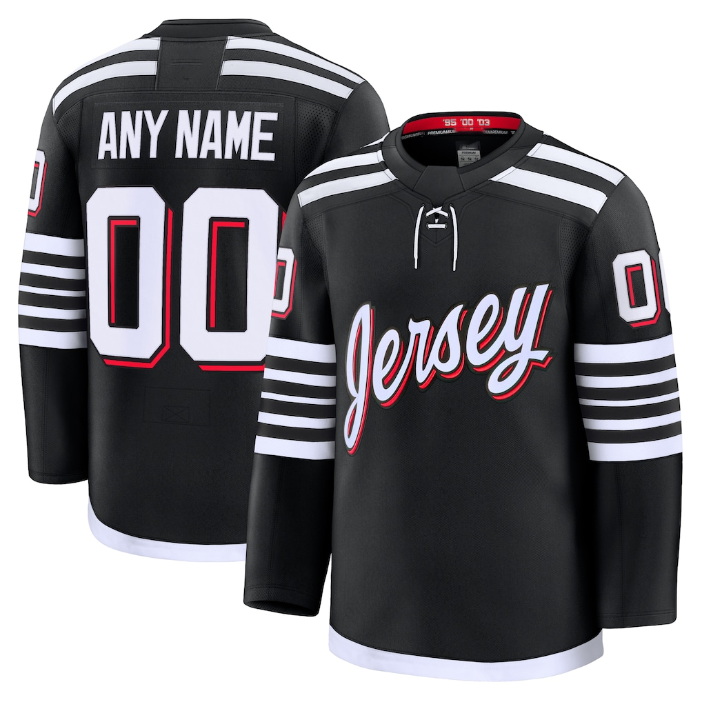 Kiarac Cheap NJ.Devils Black Alternate Premium Jerseys