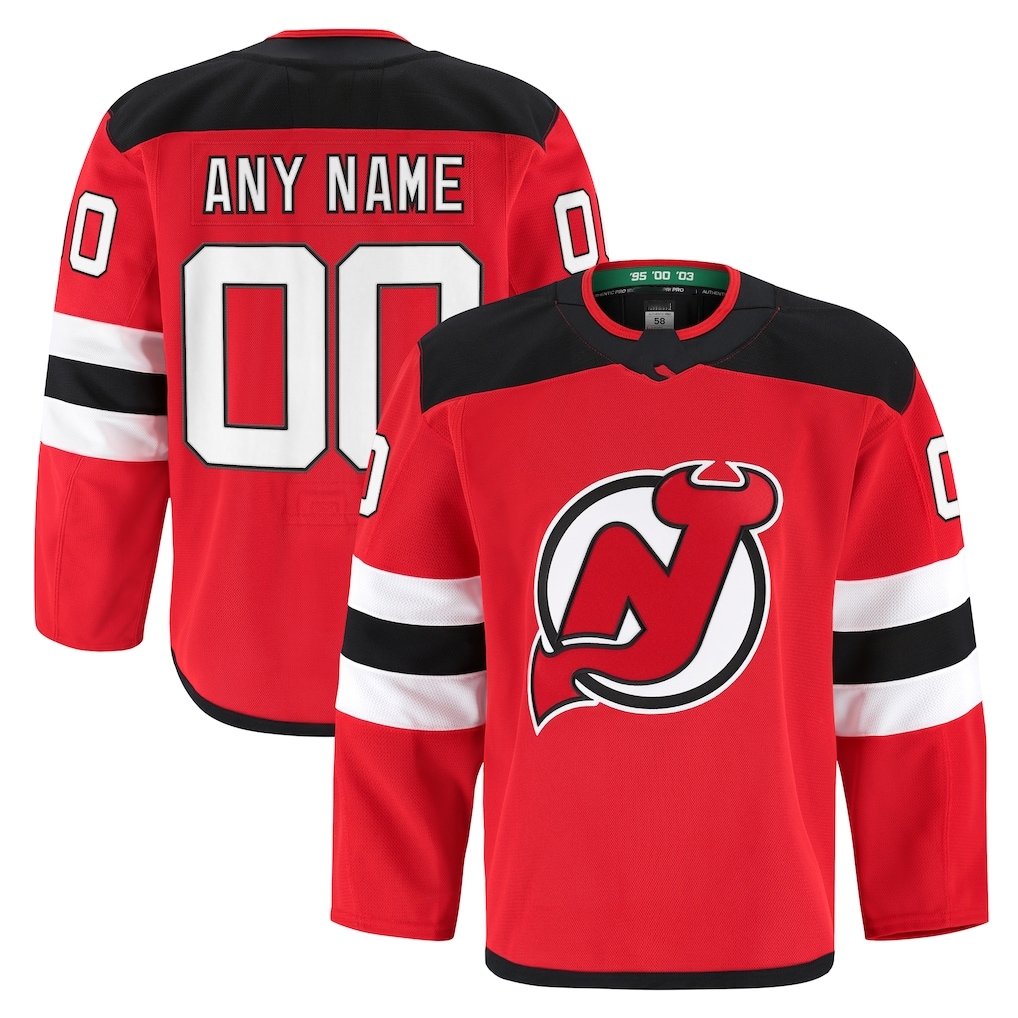 Kiarac Cheap NJ.Devils Red Home Authentic Pro Jerseys