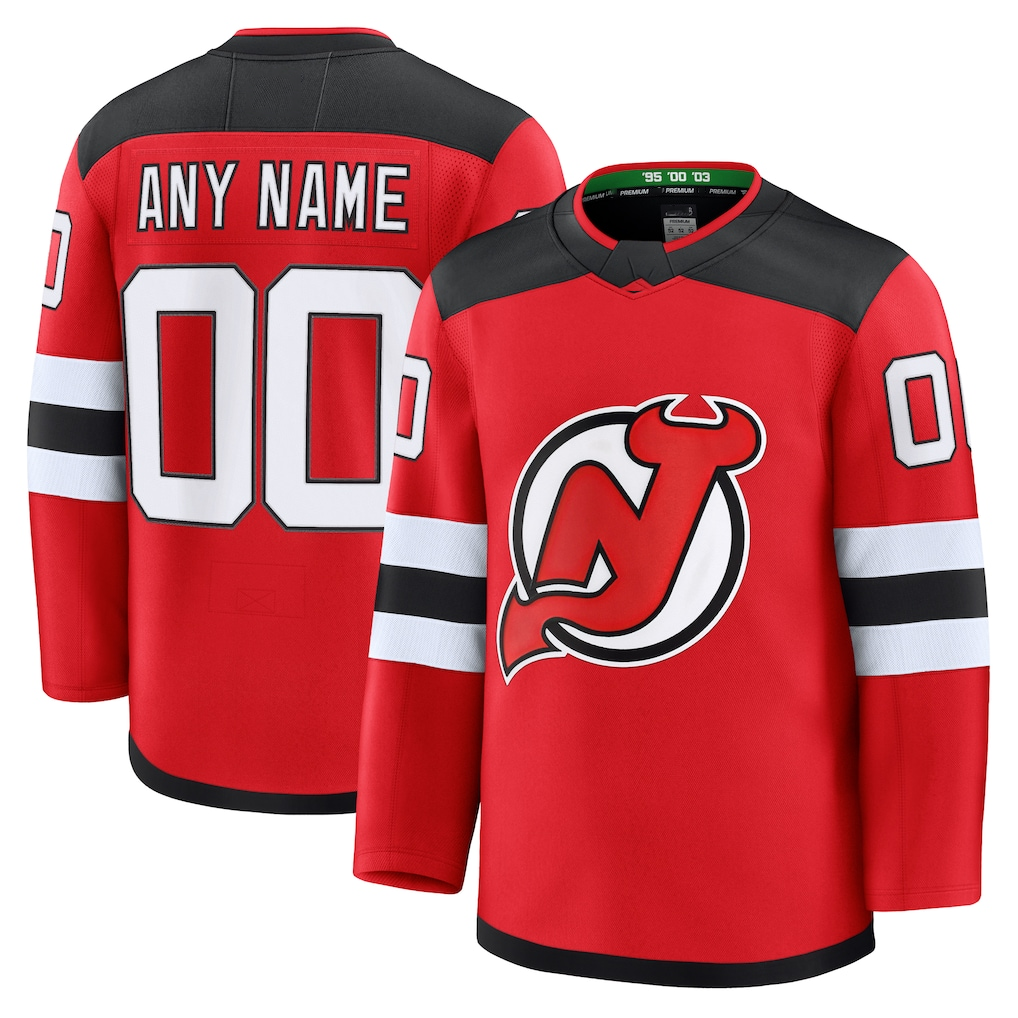 Kiarac Cheap NJ.Devils Red Home Premium Jerseys