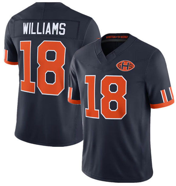 Kiarac C.Bears #18 Caleb Williams Navy 2026 F.U.S.E. Rivalries Collection Limited Football Stitched Jersey