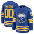 Kiarac Custom B.Sabres Royal Home Premium Stitched Jerseys