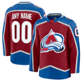 Kiarac Custom C.Avalanche Burgundy Home Premium Jerseys