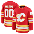 Kiarac Custom C.Flames Red Home Premium Jerseys