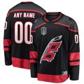 Kiarac Custom C.Hurricanes Black 2026 Stanley Cup Champions Home Breakaway Custom Stitched Jerseys