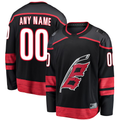 Kiarac Custom C.Hurricanes Black Home Breakaway Stitched Jerseys