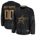 Kiarac Custom D.Stars Black 2024 Military Appreciation Practice Jerseys