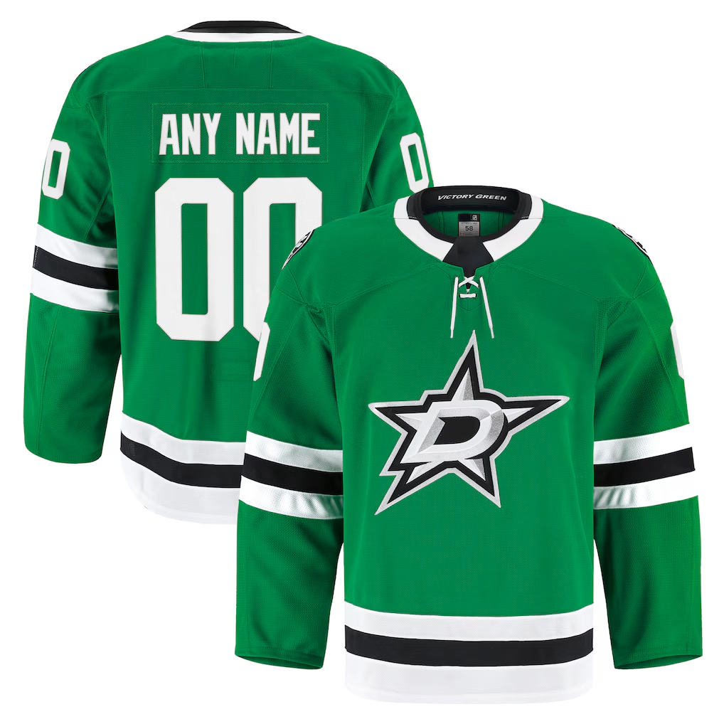Kiarac Custom D.Stars Kelly Green Home Authentic Pro Jerseys