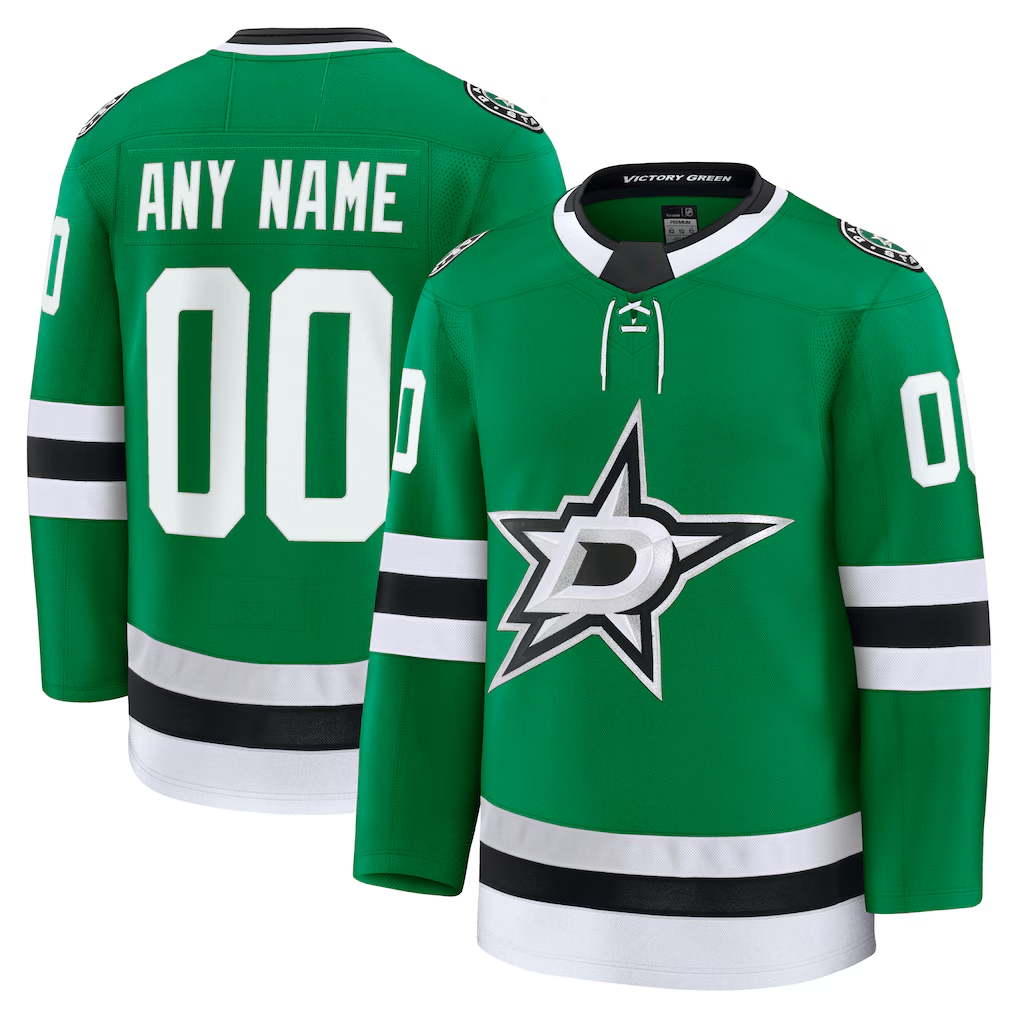 Kiarac Custom D.Stars Kelly Green Home Premium Jerseys