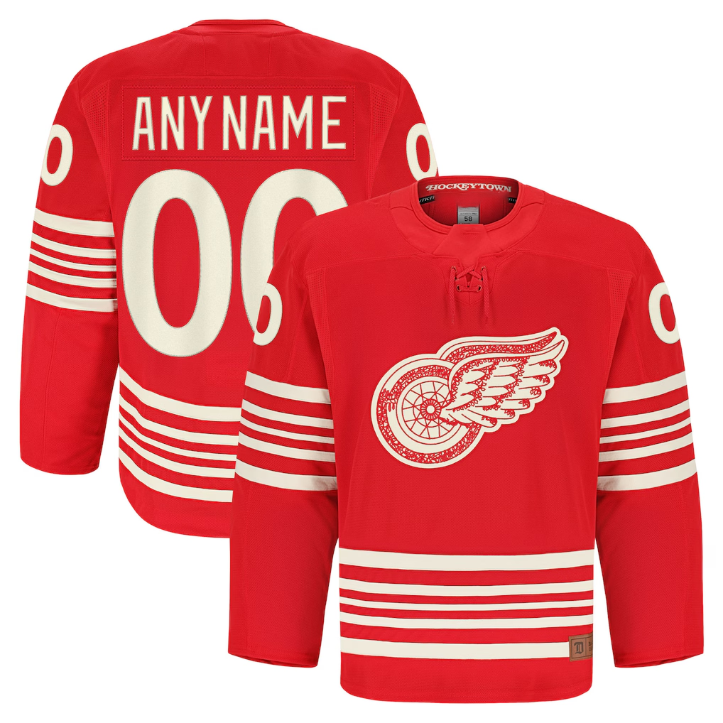 Kiarac Custom DR.Wings Red Anniversary Authentic Pro Jerseys