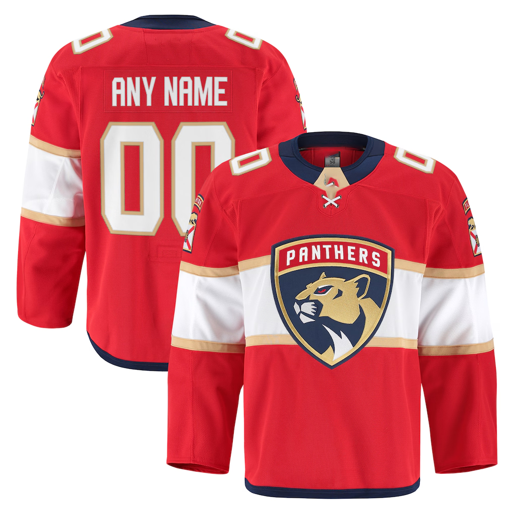 Kiarac Custom F.Panthers Red Home Authentic Pro Jerseys