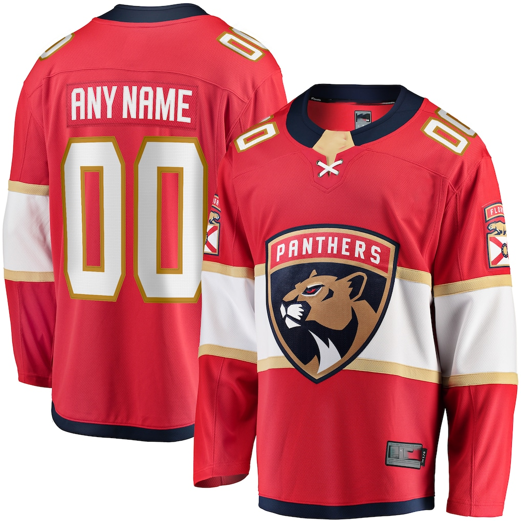 Kiarac Custom F.Panthers Red Home Breakaway Jerseys