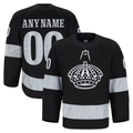 Kiarac Custom LA.Kings Black Alternate Authentic Pro Jerseys