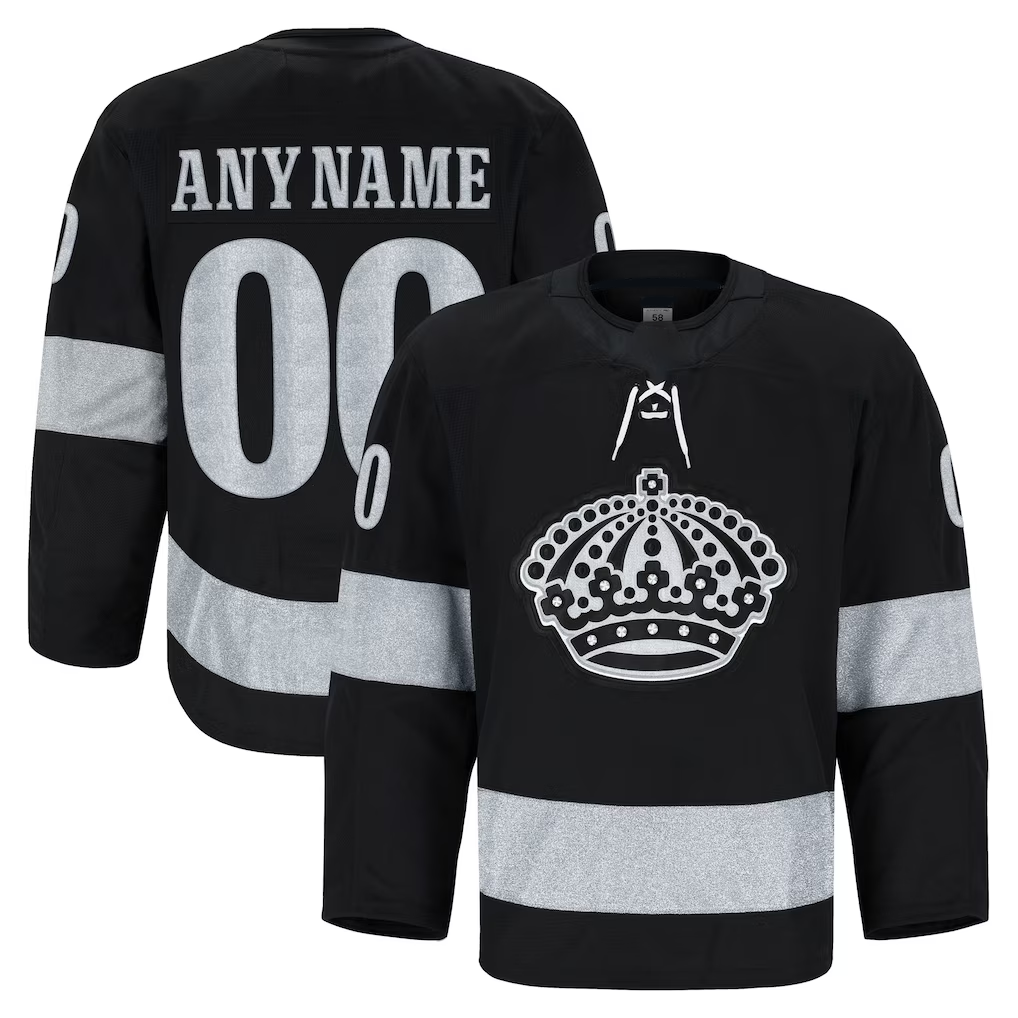 Kiarac Custom LA.Kings Black Alternate Authentic Pro Jerseys