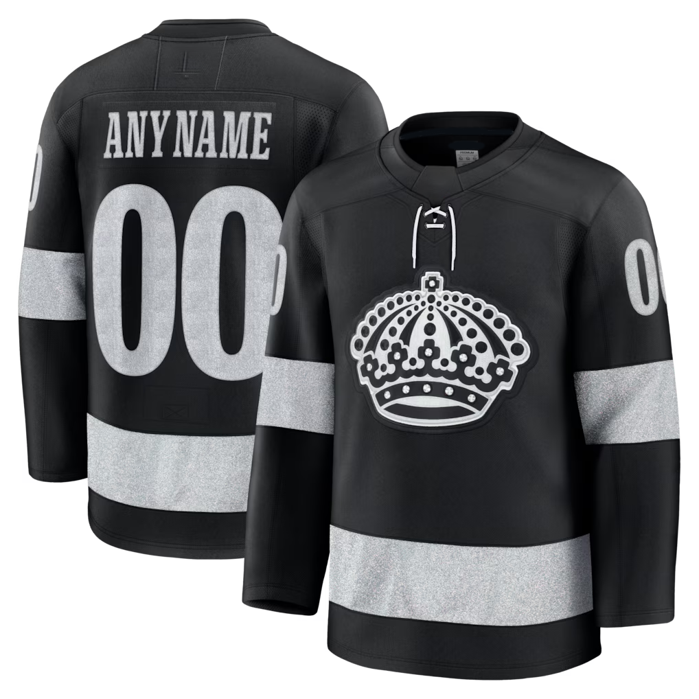 Kiarac Custom LA.Kings Black Alternate Premium Jerseys