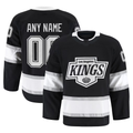 Kiarac Custom LA.Kings Black Home Authentic Pro Jerseys