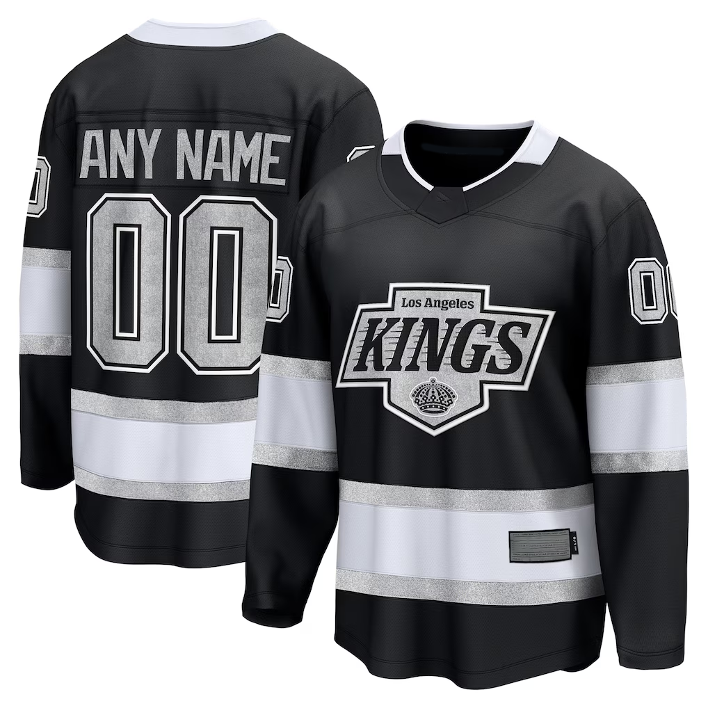 Kiarac Custom LA.Kings Black Home Breakaway Jerseys