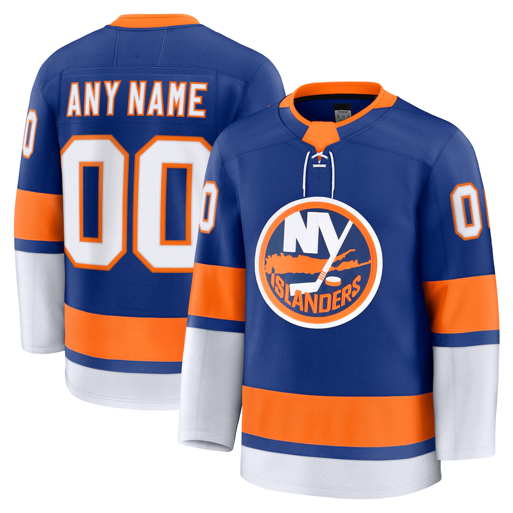 Kiarac Custom NY.Islanders Royal Home Premium Jerseys