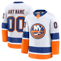Kiarac Custom NY.Islanders White Away Premium Jerseys