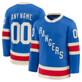 Kiarac Custom NY.Rangers Blue Centennial Premium Jerseys