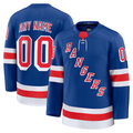 Kiarac Custom NY.Rangers Royal Home Premium Jerseys