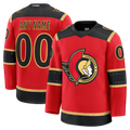 Kiarac Custom O.Senators Red Alternate Premium Jerseys